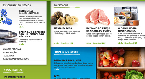 Pingo Doce website